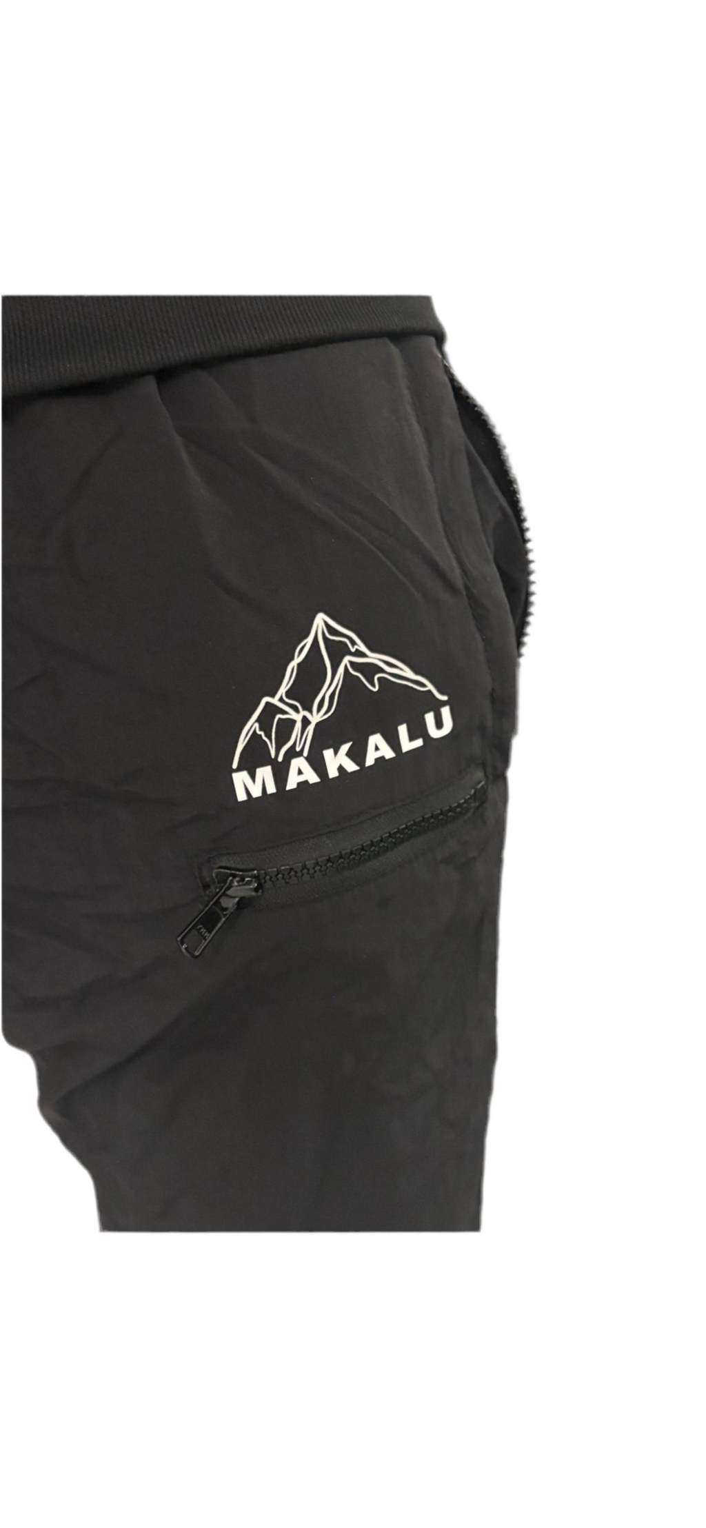 Makalu Black Nylon Tracksuit