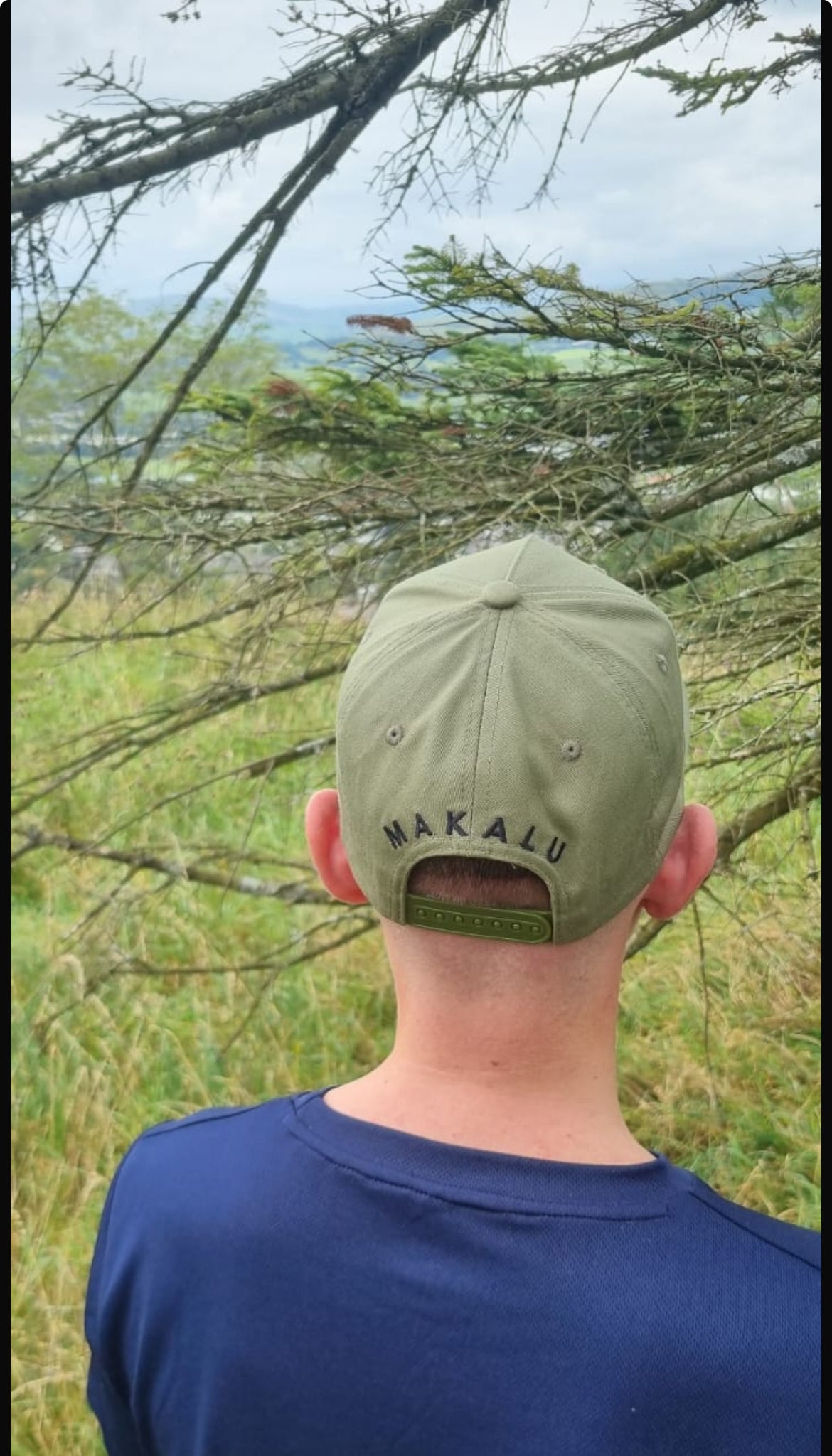 MaKalu Green 5 Panel Cap