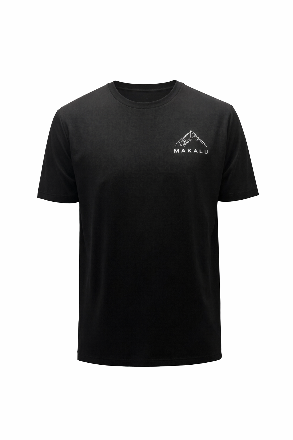 Men's black and grey activewear t-shirt made of polyester and spandex with moisture-wicking fabric for streetwear and workouts